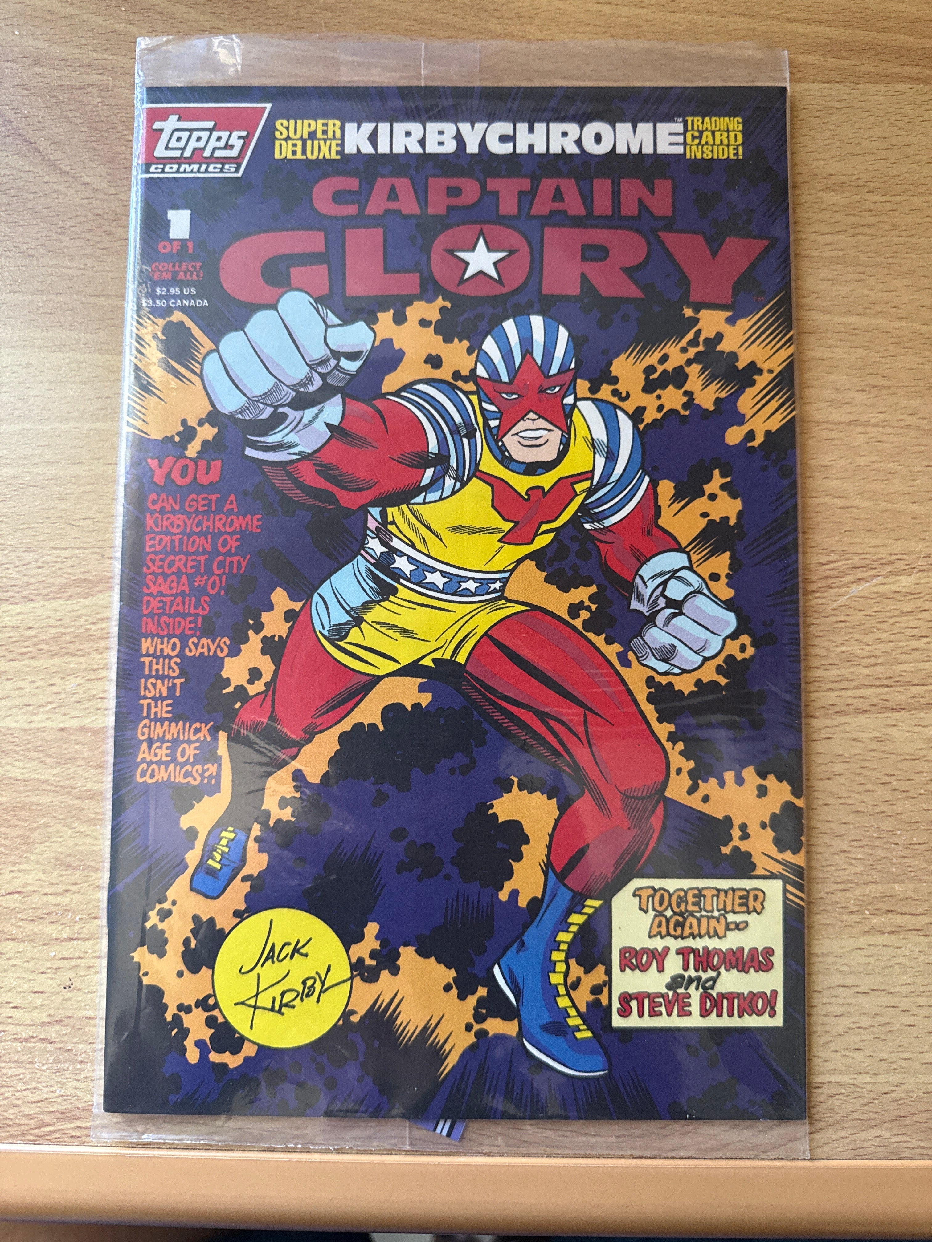 Captain Glory #1 (1993) - Sealed with Trading Card