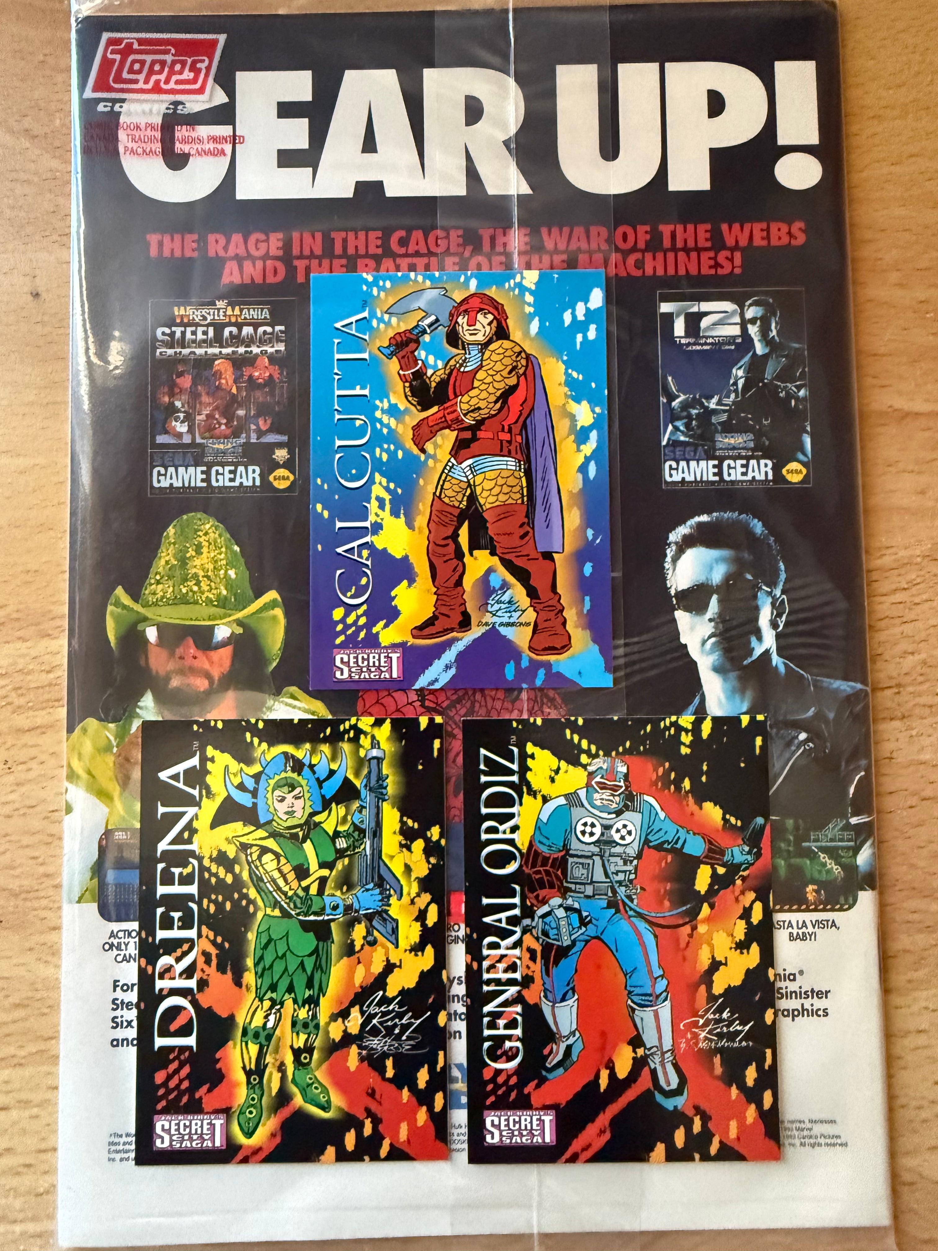 Jack Kirby’s Secret City Saga #2 (1993) - Factory Sealed with 3 Trading Cards